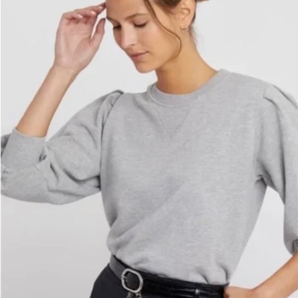 Rebecca Minkoff - Scarlette Pleated-Sleeve Sweatshirt, XXS